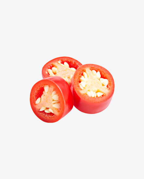 Red Chili Pepper Slices PNG