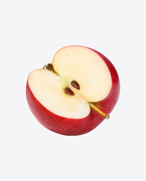 Cutted Red Apple