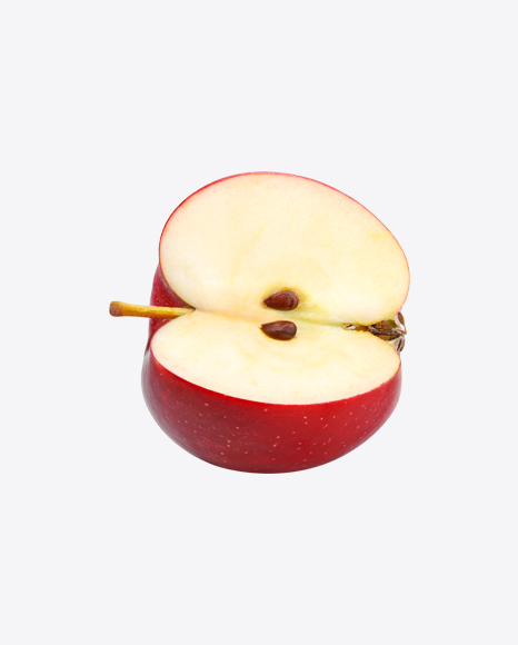 Cutted Red Apple PNG
