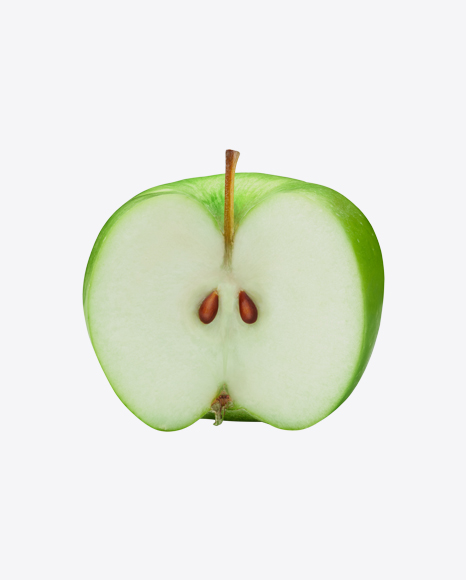Cutted Green Apple PNG