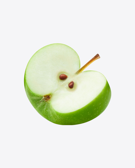 Cutted Green Apple PNG