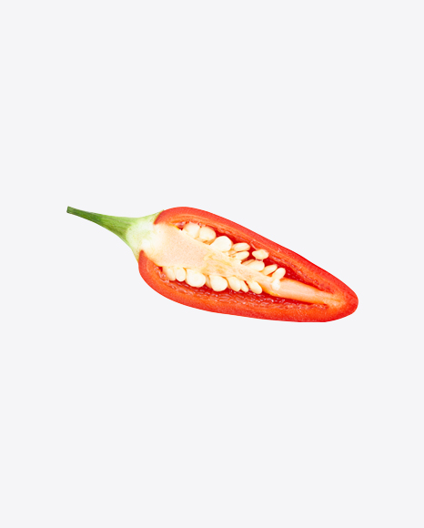 Half of Red Chili Pepper PNG