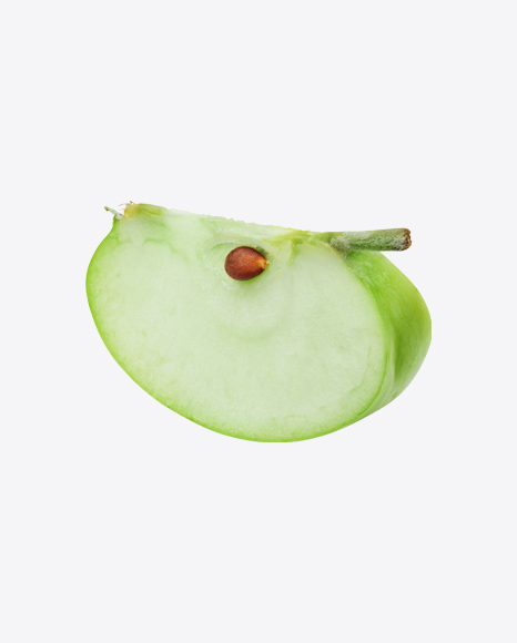 Green Apple Slice PNG