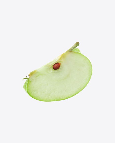 Green Apple Slice PNG