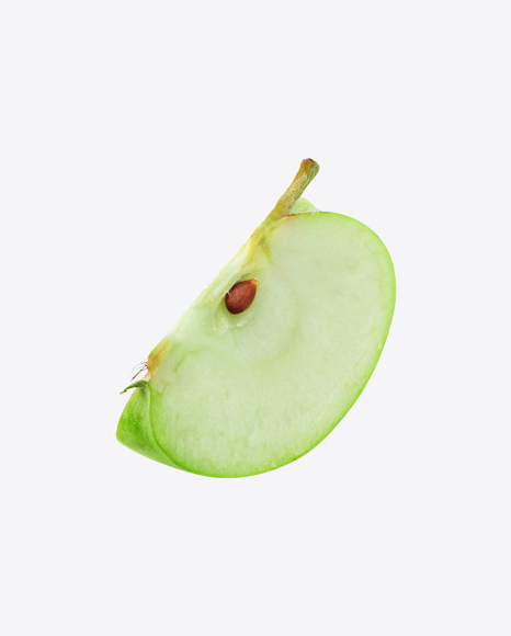 Green Apple Slice PNG