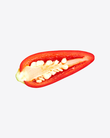Half of Red Chili Pepper PNG