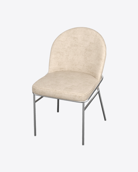 Beige Velvet Chair