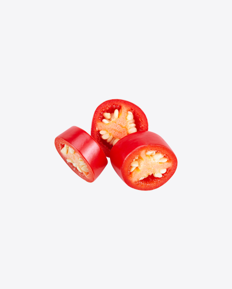 Red Chili Pepper Slices PNG