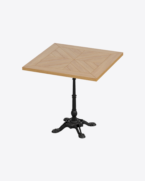 Wooden Cafe Table