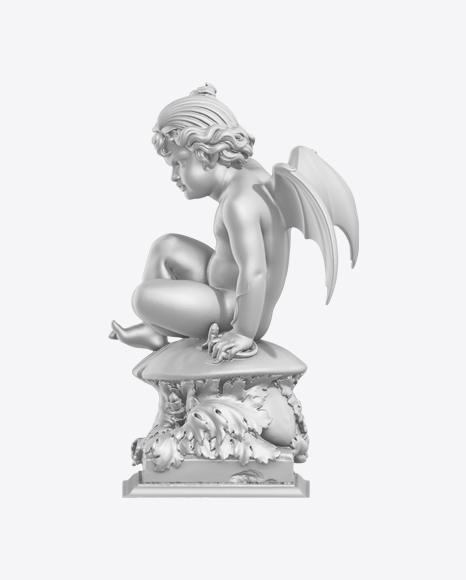 Boy Angel Sculpture PNG