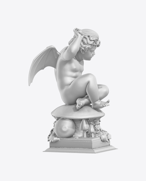 Boy Angel Sculpture PNG