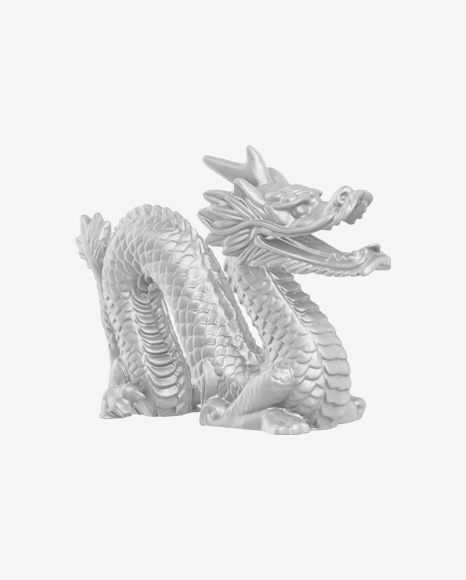 Asian Dragon Statue PNG
