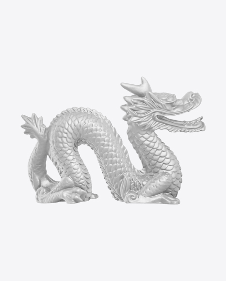 Asian Dragon Statue PNG