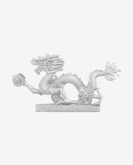 Asian Dragon Statue PNG