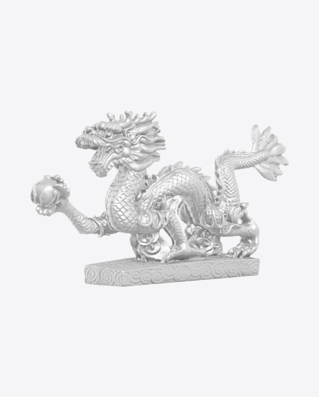 Asian Dragon Statue PNG