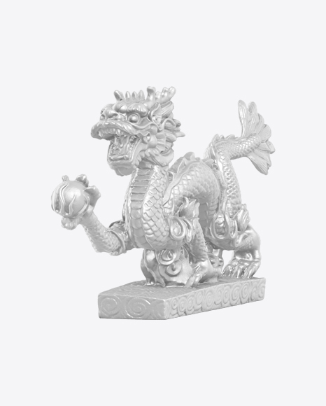 Asian Dragon Statue PNG