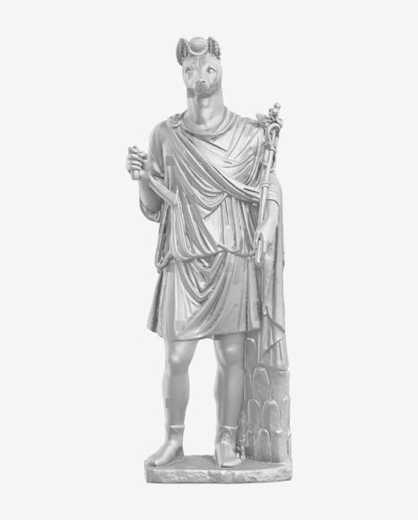 Hermanubis Statue PNG