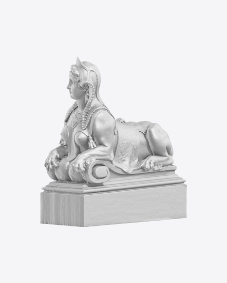 Woman Spinx Sculpture PNG