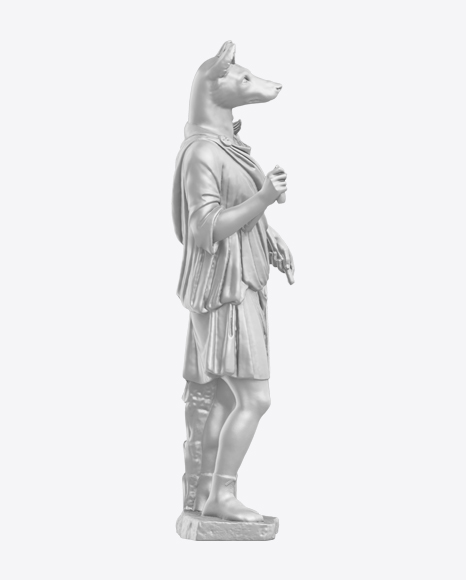 Hermanubis Statue PNG