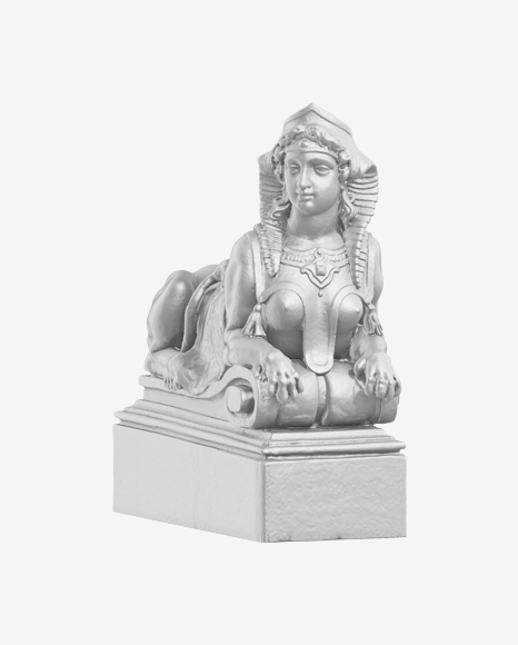 Woman Sphinx Sculpture PNG