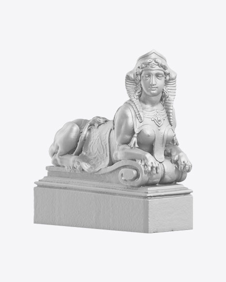 Woman Sphinx Sculpture PNG
