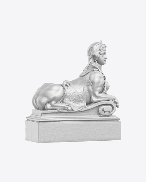 Woman Sphinx Sculpture PNG