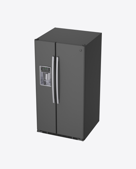 Refrigerator with Ice Maker PNG