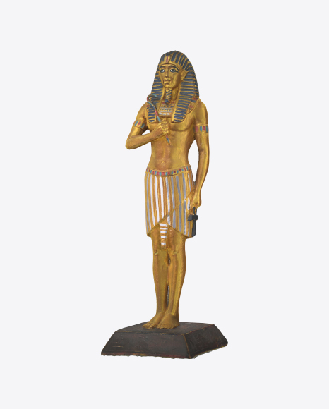 Pharaoh Statuette PNG