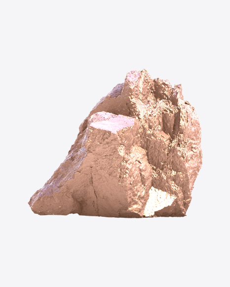 Golden Rough Rock PNG