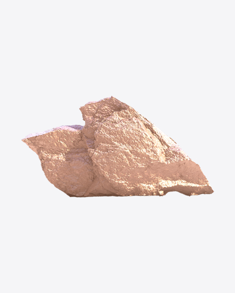 Golden Rough Rock PNG