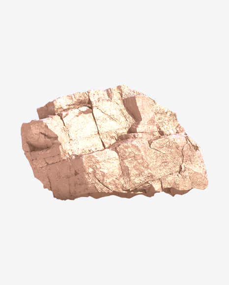Golden Rough Rock PNG