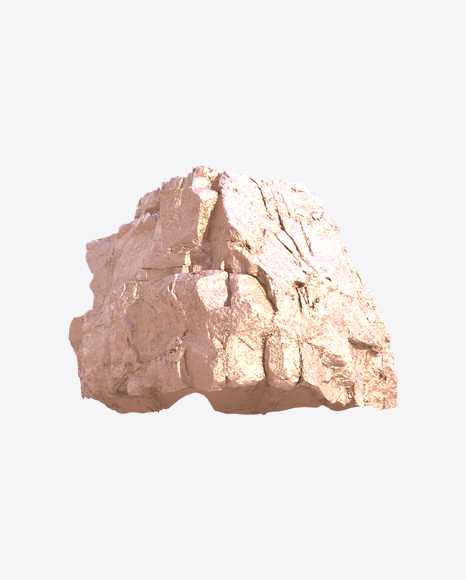 Golden Rough Rock PNG