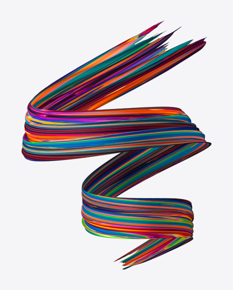 Colored Abstract Object PNG