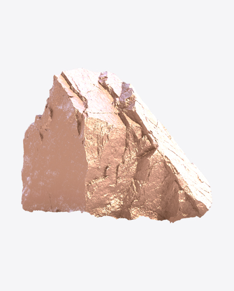 Golden Rough Rock PNG