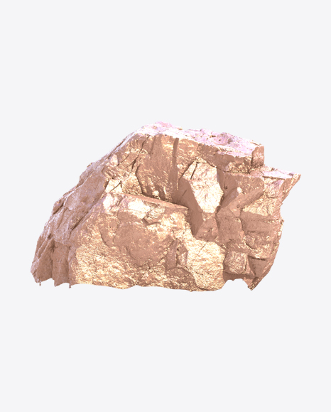 Golden Rough Rock PNG