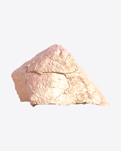 Golden Rough Rock PNG