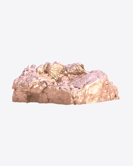 Golden Rough Rock PNG