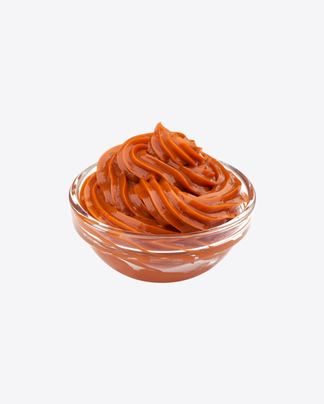 Caramel in Glass Bowl PNG