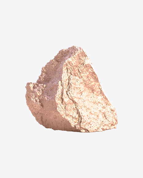Golden Rough Rock PNG