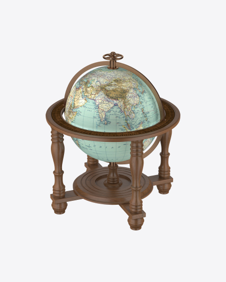 Wooden Globe PNG