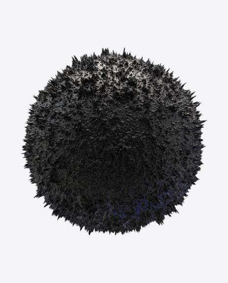 Black Abstract Object PNG