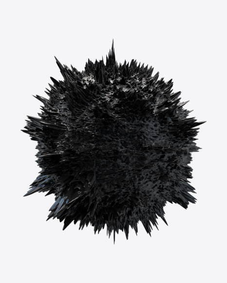 Black Abstract Object PNG