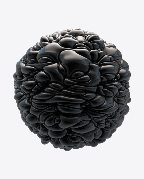 Black Abstract Object PNG