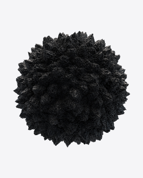 Black Abstract Object PNG