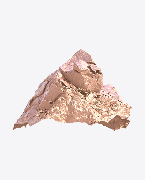 Golden Rough Rock PNG