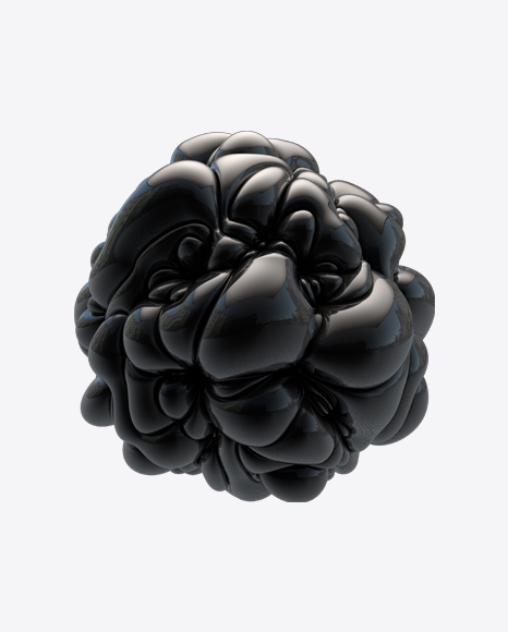 Black Abstract Object PNG