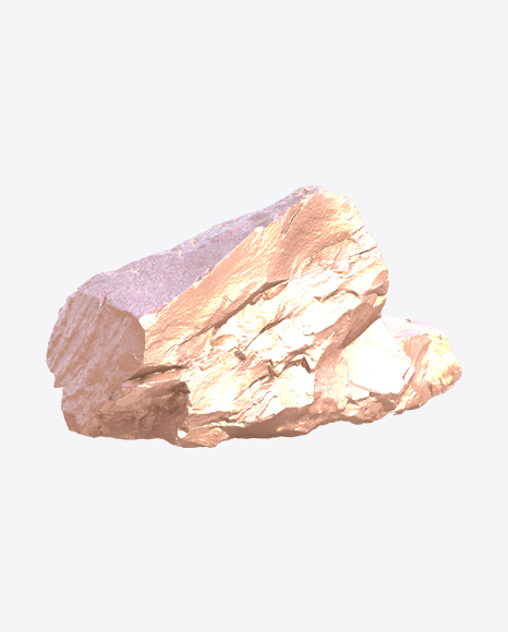 Golden Rough Rock PNG