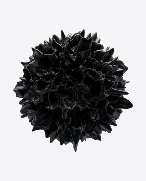 Black Abstract Object PNG
