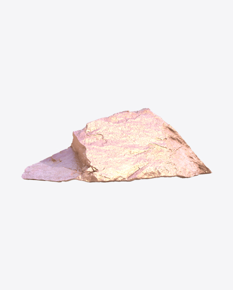 Golden Rough Rock PNG