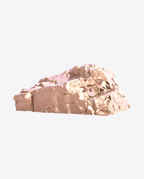 Golden Rough Rock PNG
